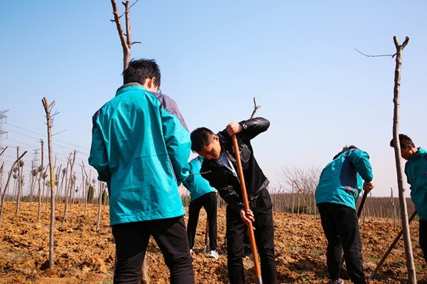 “攜手植樹(shù)，共創(chuàng)藍(lán)天”丨南京新華師生共筑新華育才林